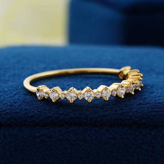 Half Eternity Lab Grown Diamond Wedding Band