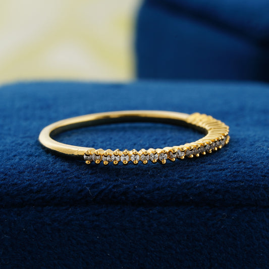 Micro Pave Lab Grown Diamond Wedding Band