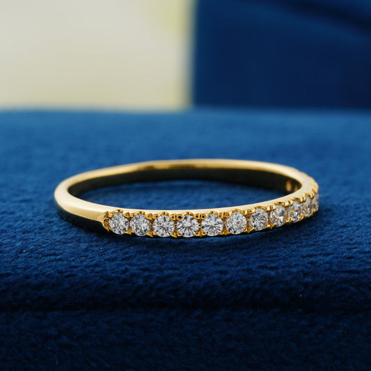 Eternal Shine Classic Pavé Lab Grown Diamond Wedding Band