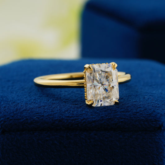 2.3 Carat Emerald Cut Diamond Ring – Elegant Engagement Ring