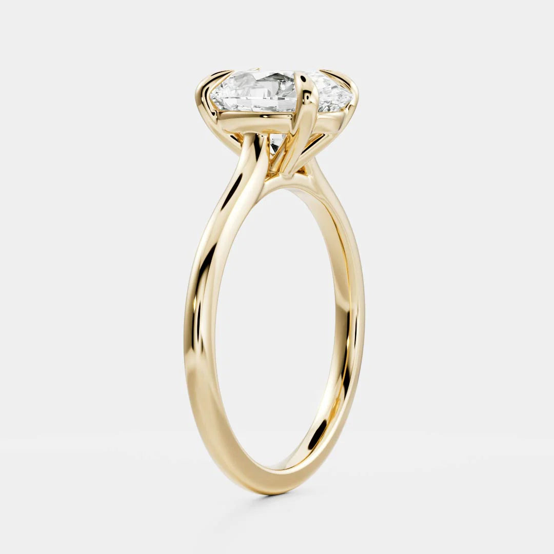 Oval Lab-Grown Diamond Solitaire Engagement Ring