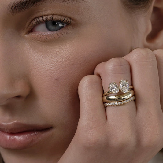 Oval & Oval Lab-Grown Diamond Toi et Moi Engagement Ring