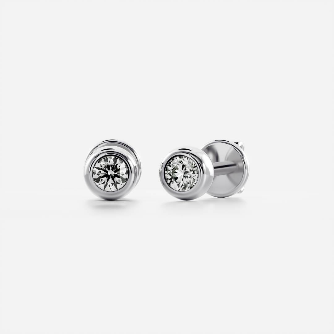 The Juno Bezel-Set Lab-Grown Diamond Studs