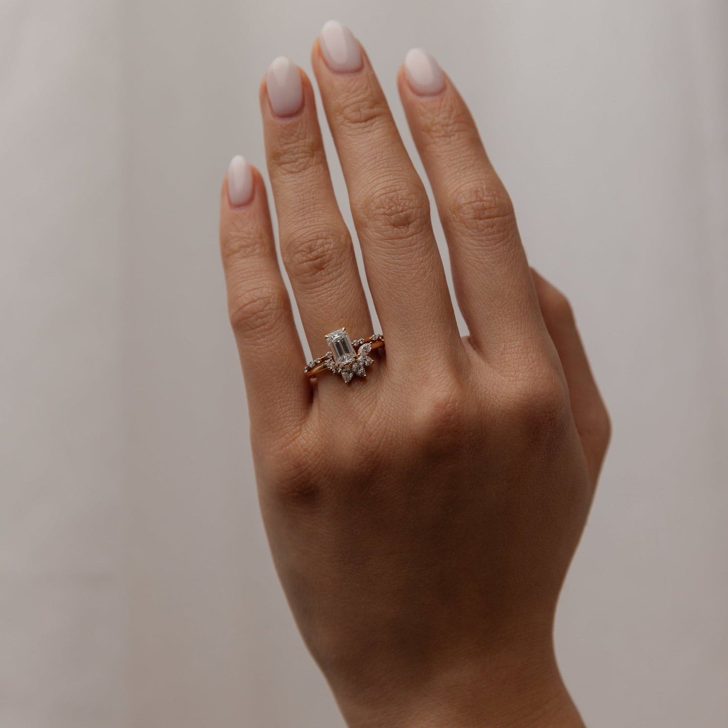 Emerald Lab-Grown Diamond Solitaire Engagement Ring