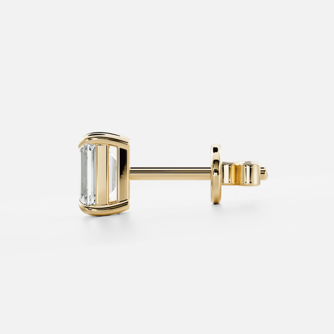 The Cleo Emerald Cut Lab-Grown Diamond Studs