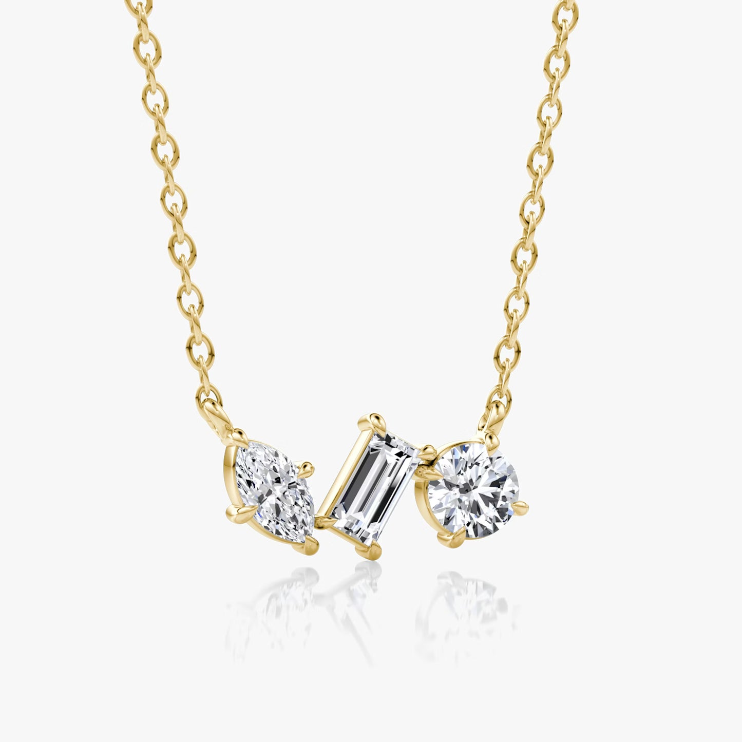 The Freya Multi-Shape Lab-Grown Diamond Cluster Pendant