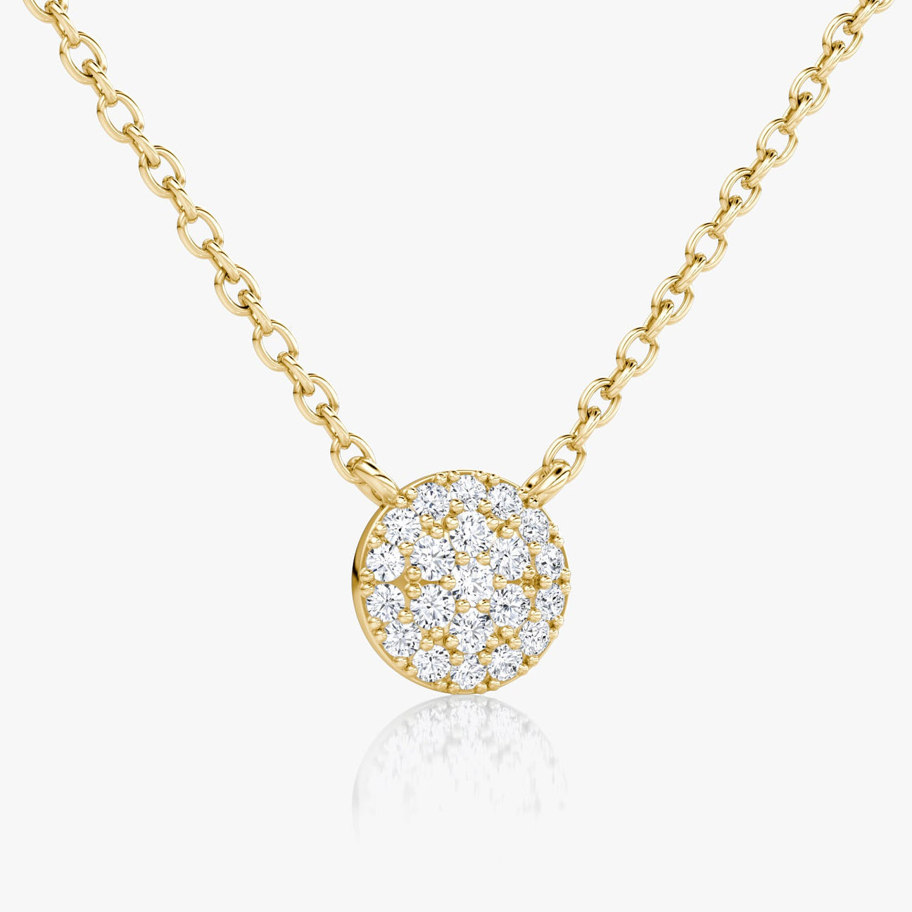 The Nova Round Pavé Lab-Grown Diamond Pendant