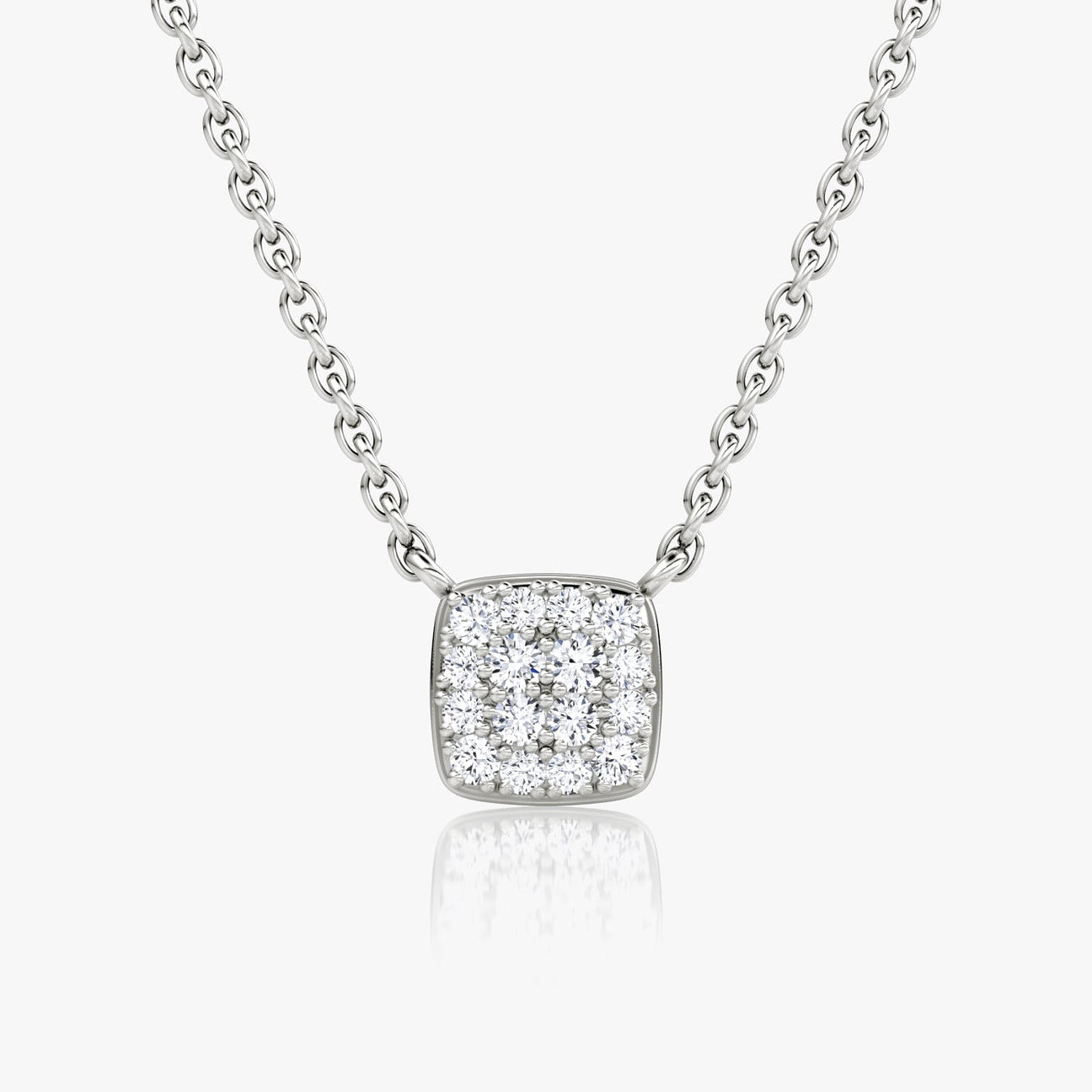 The Celine Square Pavé Lab-Grown Diamond Pendant