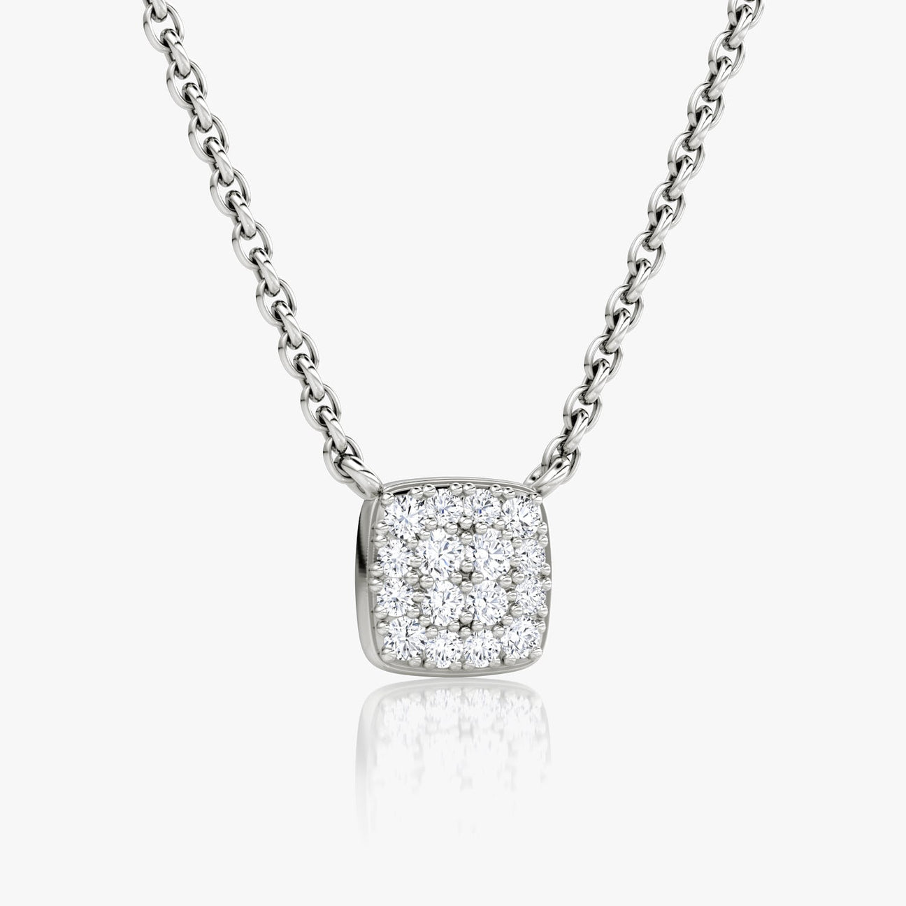 The Celine Square Pavé Lab-Grown Diamond Pendant