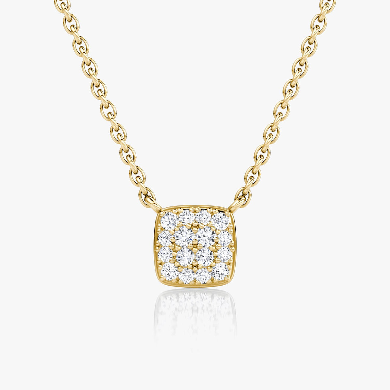 The Celine Square Pavé Lab-Grown Diamond Pendant