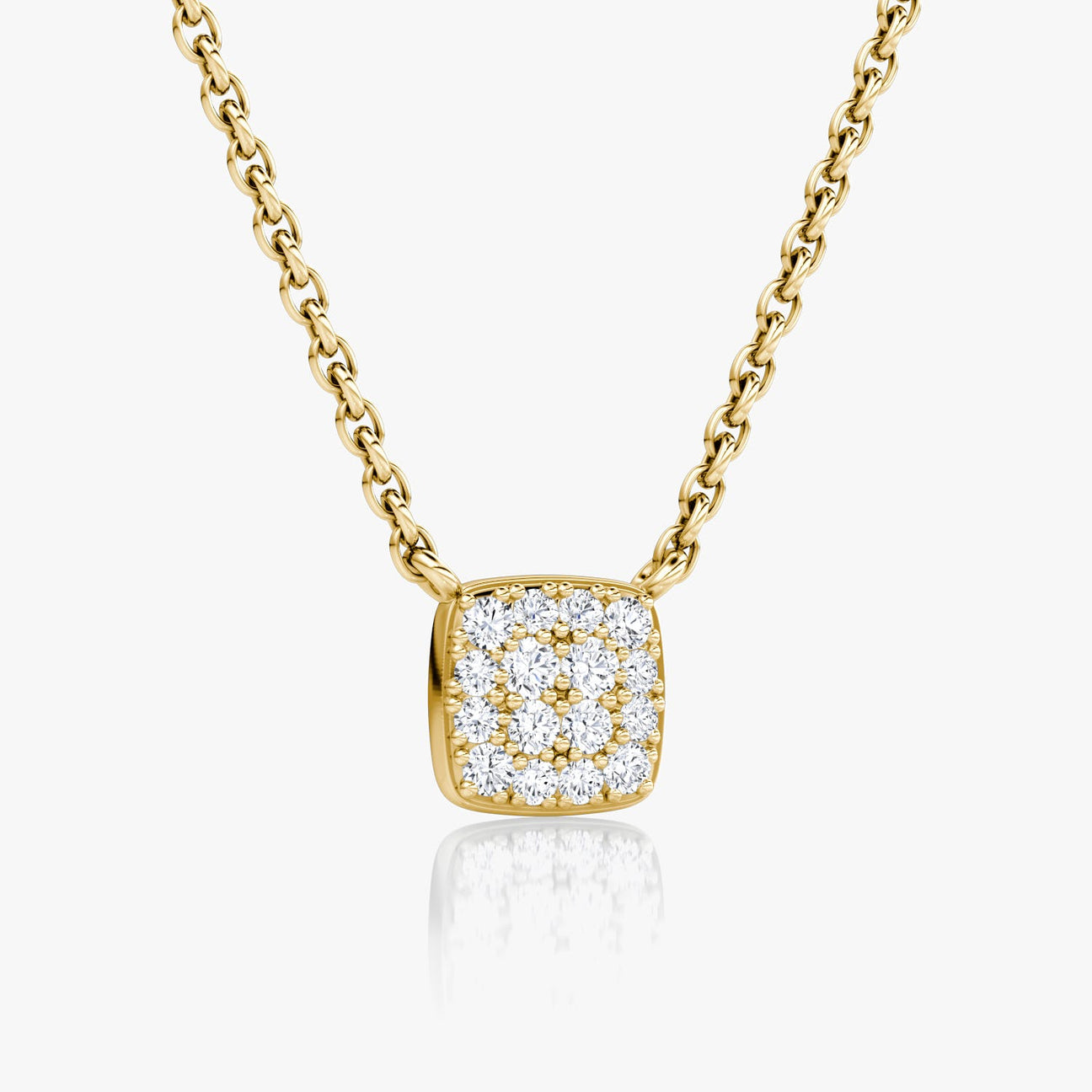 The Celine Square Pavé Lab-Grown Diamond Pendant