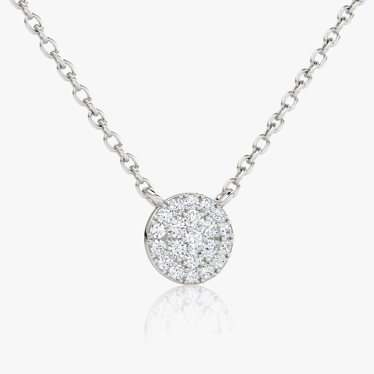 The Nova Round Pavé Lab-Grown Diamond Pendant