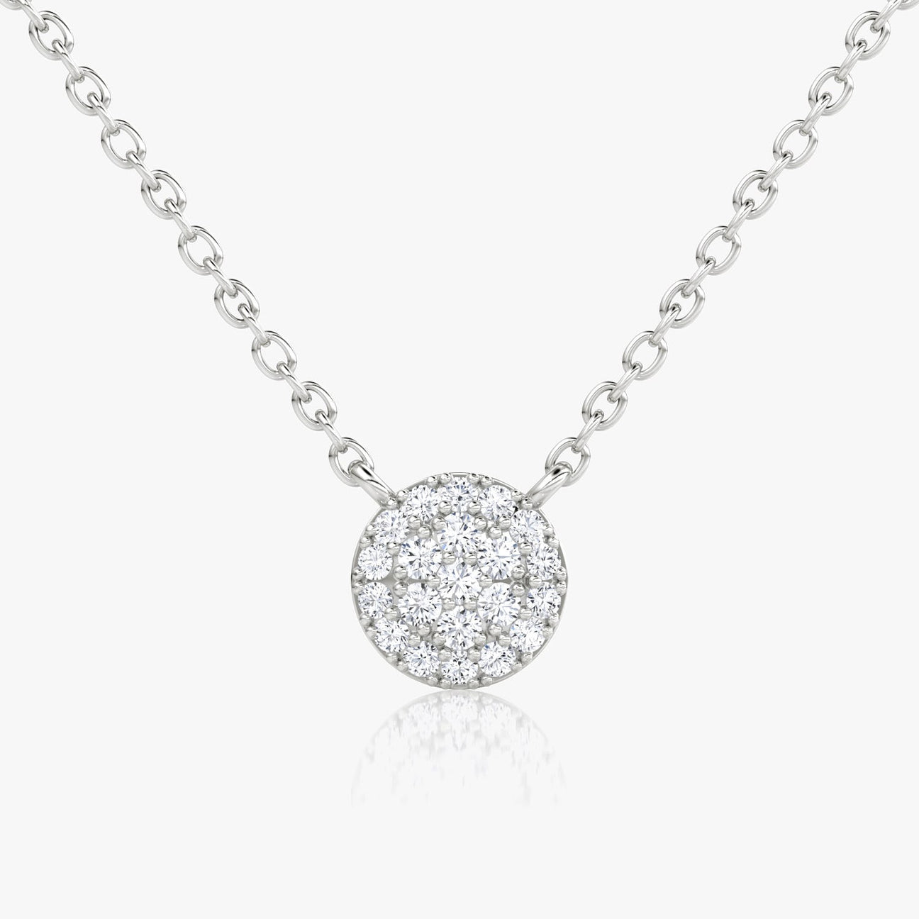 The Nova Round Pavé Lab-Grown Diamond Pendant