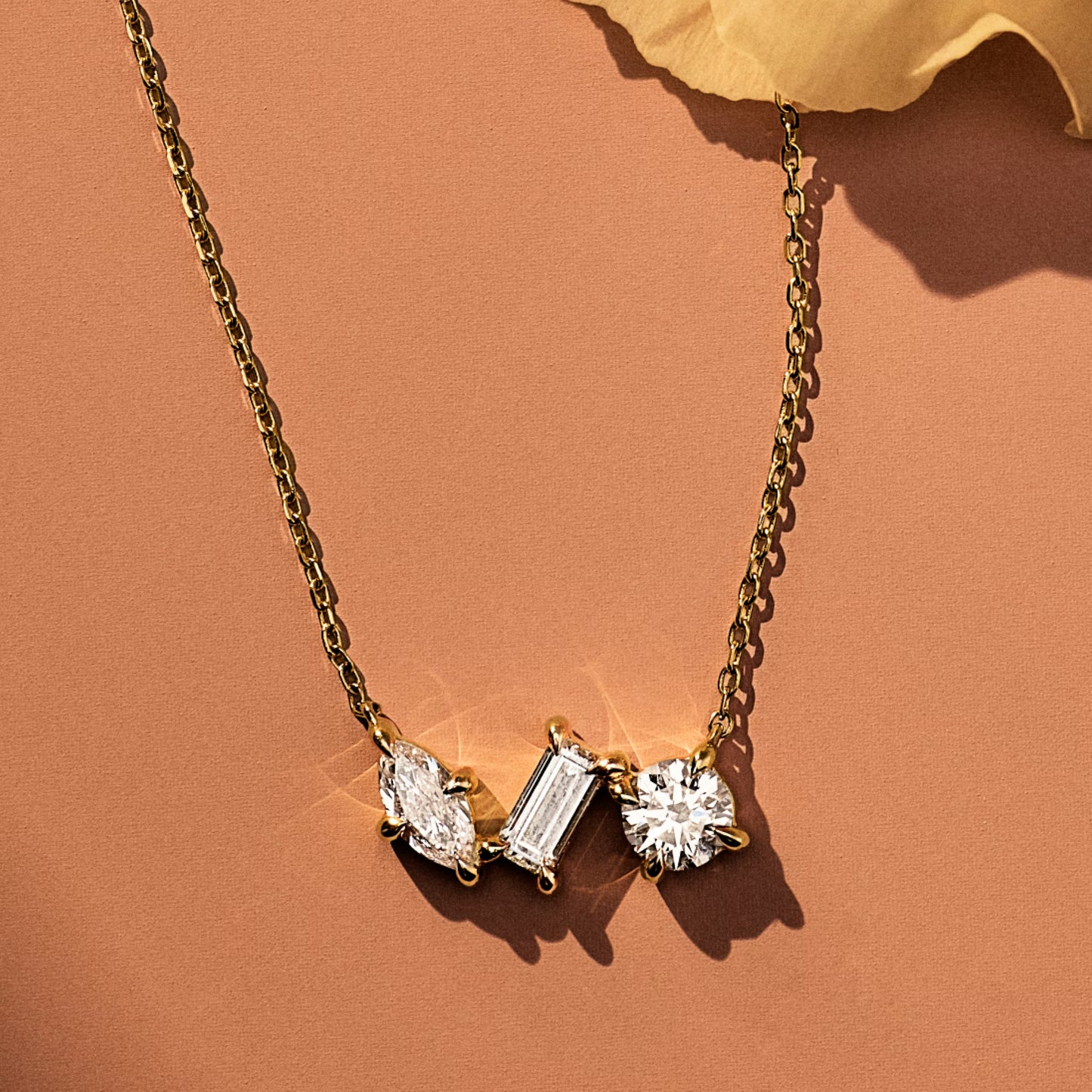 The Freya Multi-Shape Lab-Grown Diamond Cluster Pendant