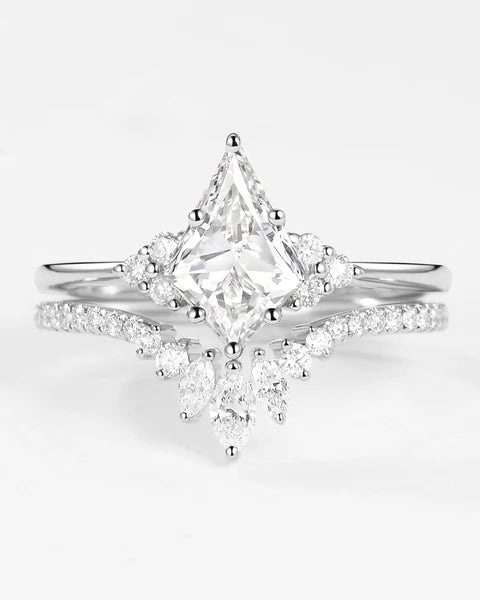 Celestia Kite Cut Lab Grown Diamond Bridal Set