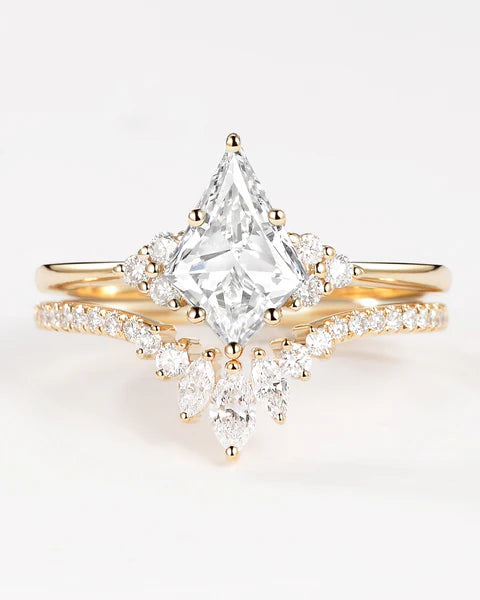 Celestia Kite Cut Lab Grown Diamond Bridal Set