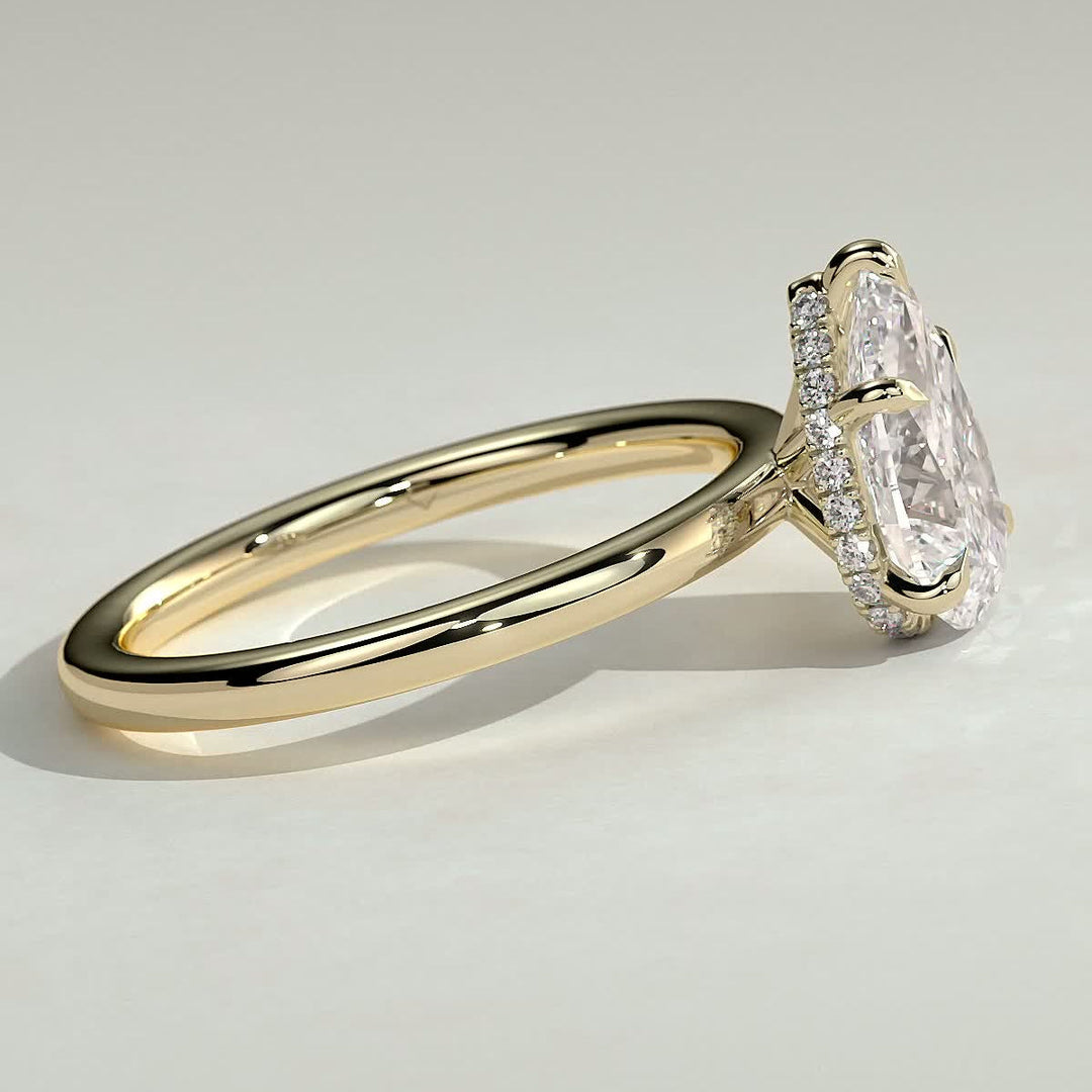 Pear Lab-Grown Diamond Classic Solitaire Engagement Ring