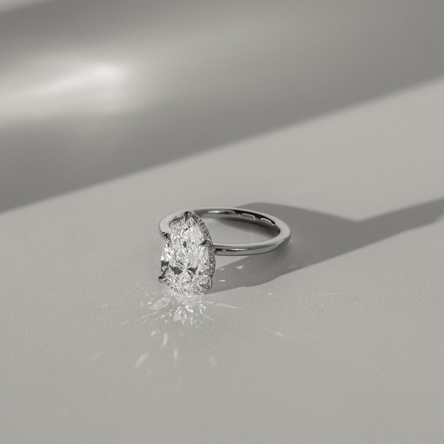 Pear Lab-Grown Diamond Classic Solitaire Engagement Ring