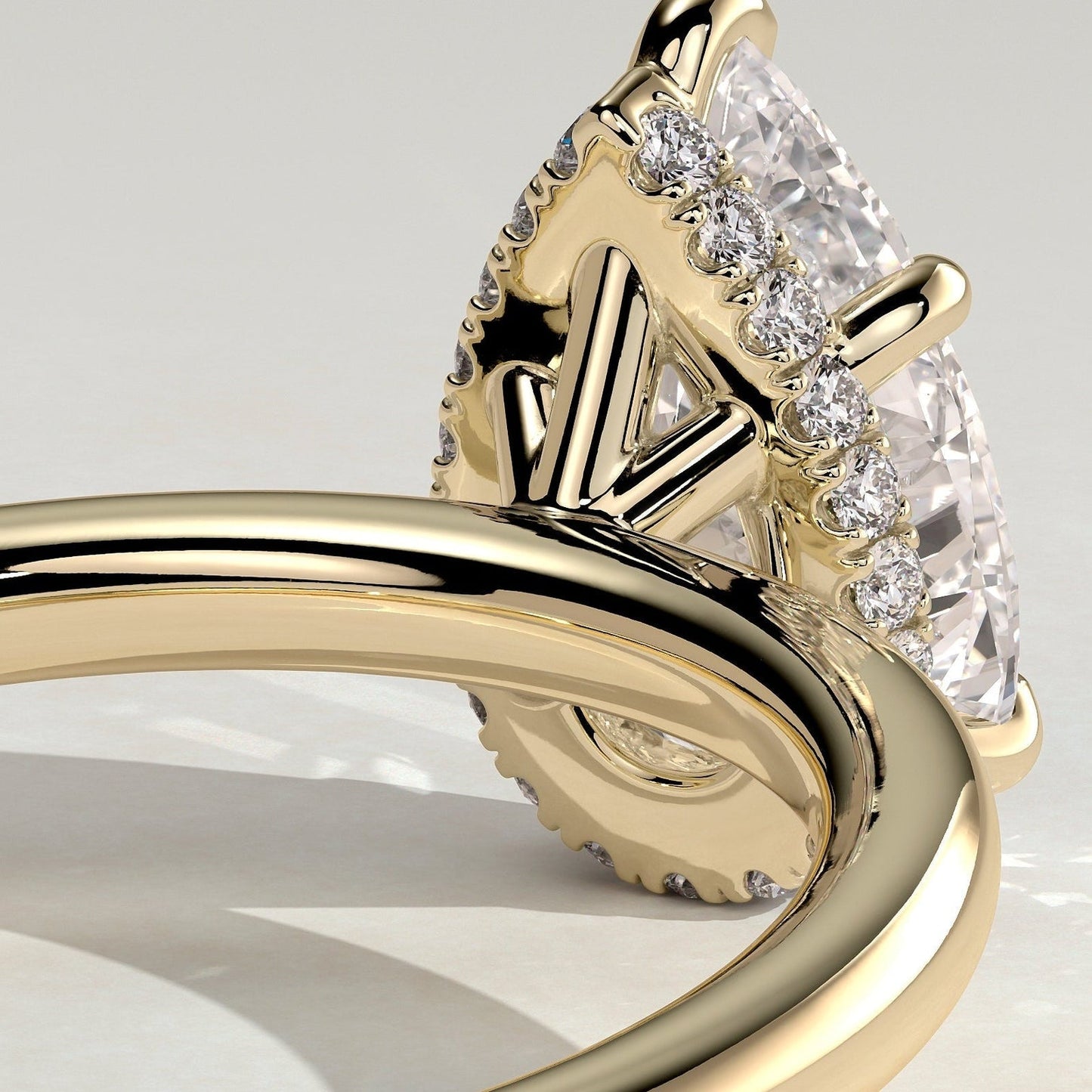Pear Lab-Grown Diamond Classic Solitaire Engagement Ring