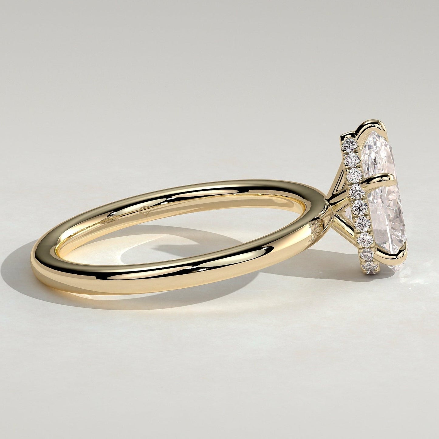 Pear Lab-Grown Diamond Classic Solitaire Engagement Ring