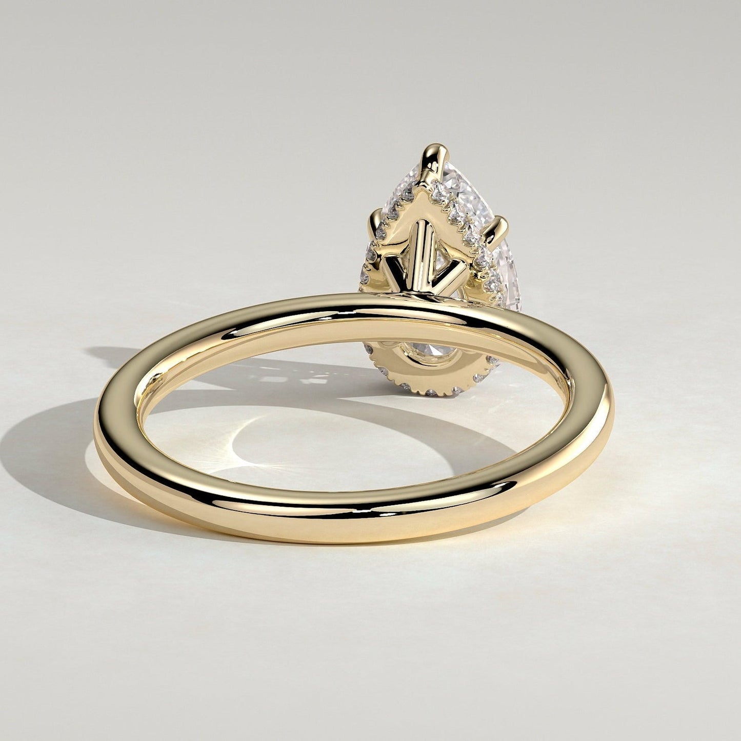 Pear Lab-Grown Diamond Classic Solitaire Engagement Ring