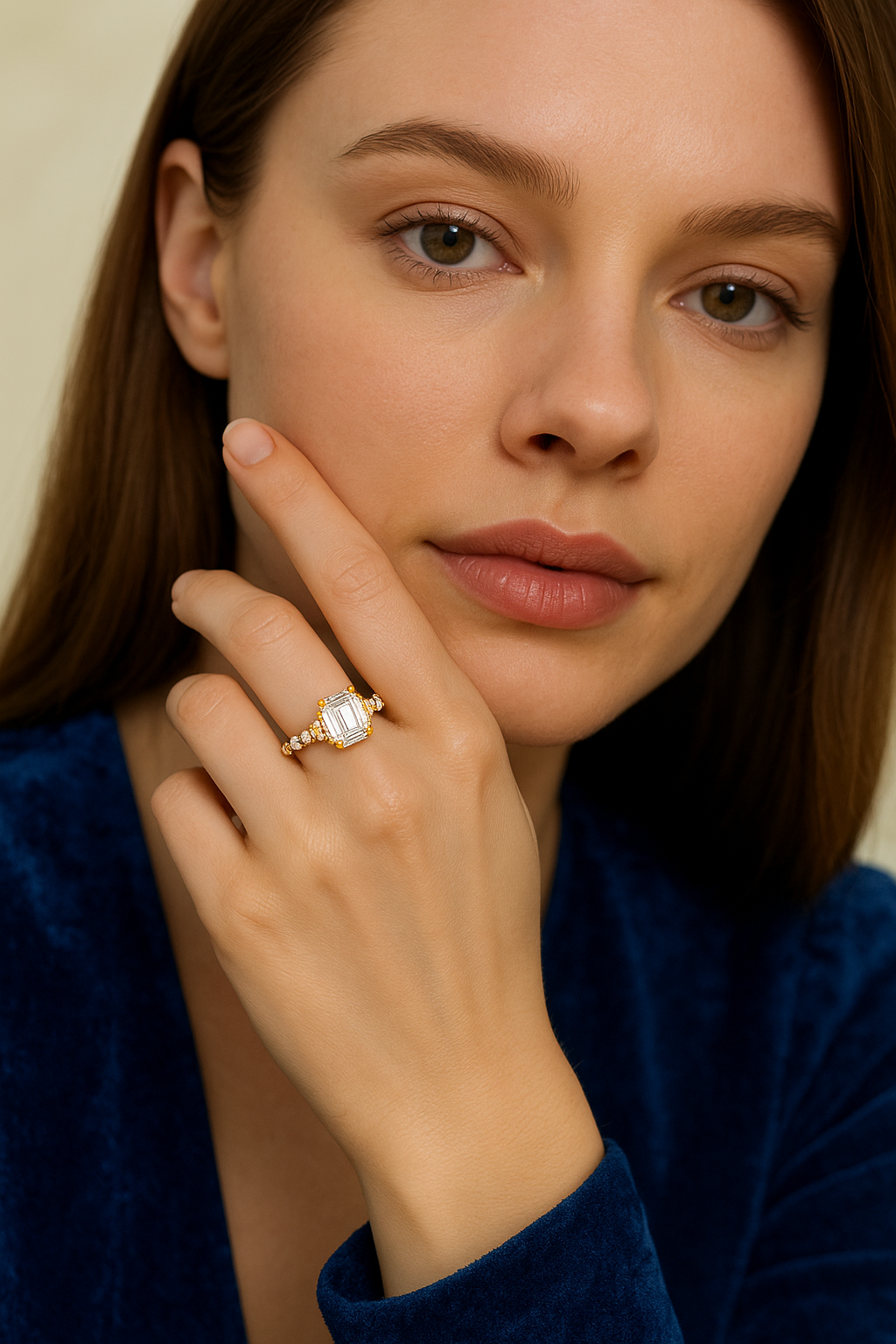 2.3 Carat Emerald Cut Engagement Ring – Forever Elegance