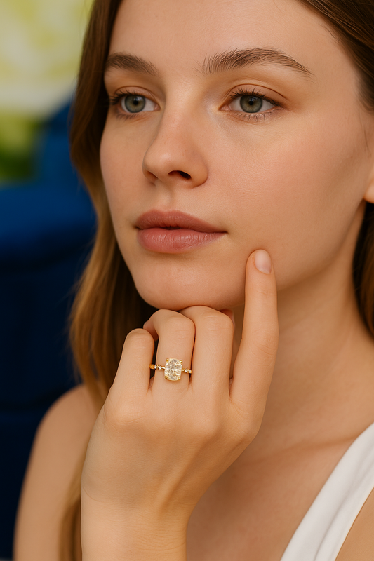 4 Carat Cushion Cut Diamond Engagement Ring – Fiery Sparkle & Luxury