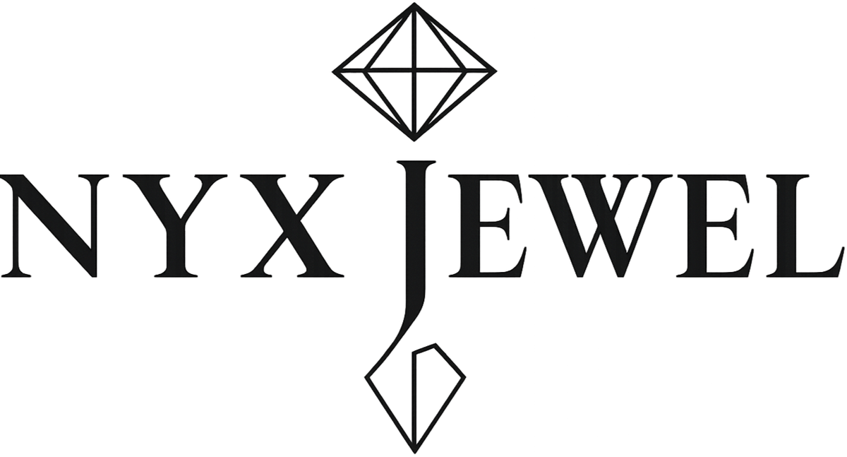 NYX Jewel logo with diamond shapes on a white background