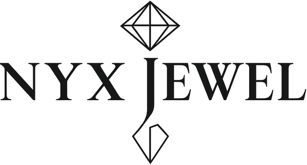 NYX Jewel logo with diamond shapes on a white background