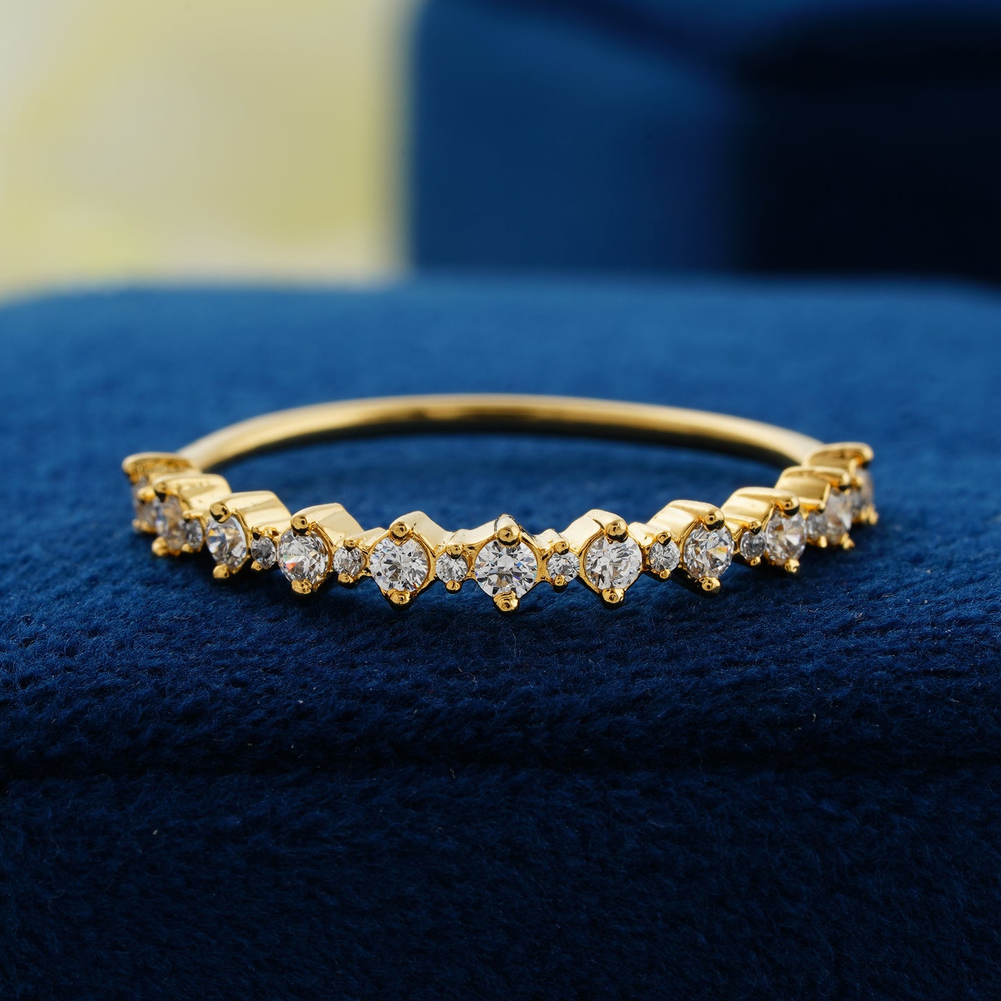 Half Eternity Lab Grown Diamond Wedding Band