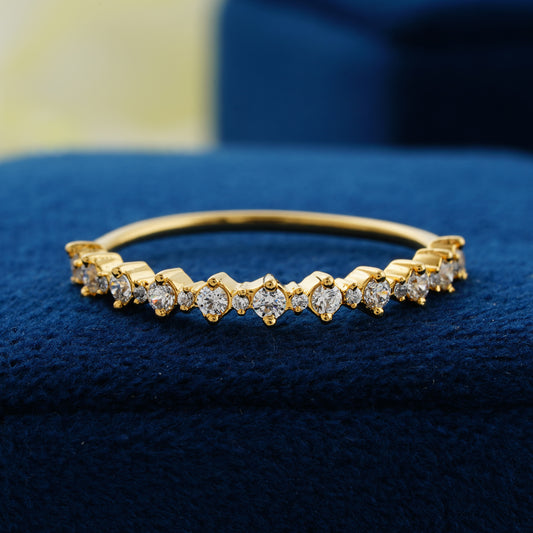 Half Eternity Lab Grown Diamond Wedding Band