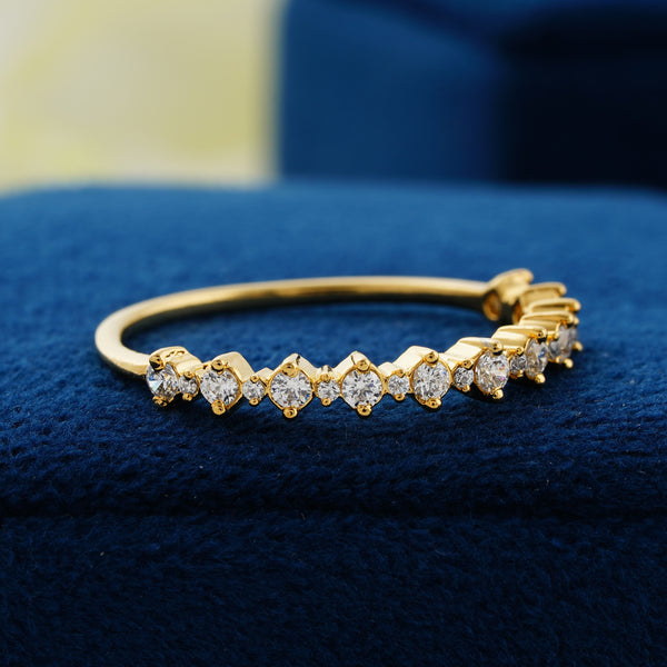 Half Eternity Lab Grown Diamond Wedding Band
