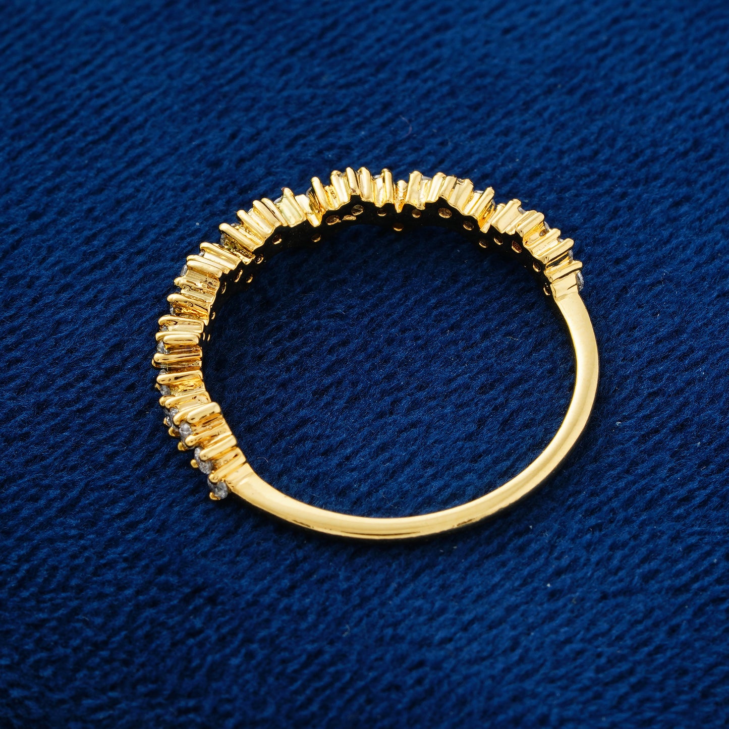 Chevron Lab Grown Diamond Wedding Band