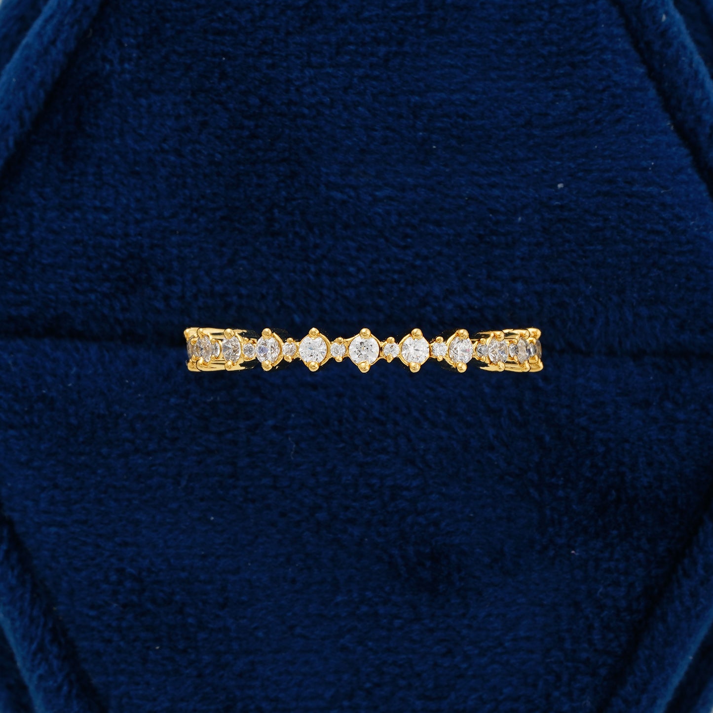 Half Eternity Lab Grown Diamond Wedding Band