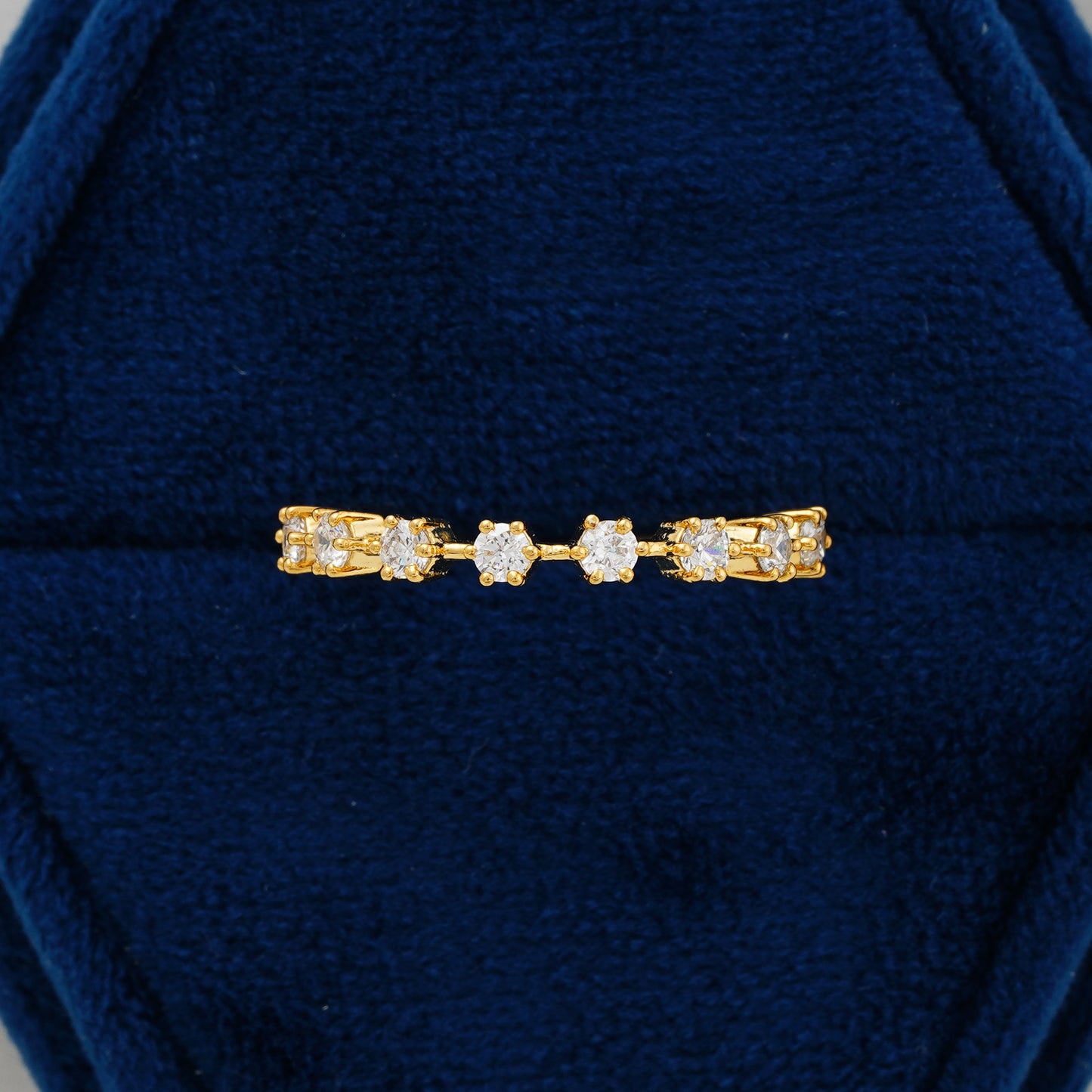 Shared Prong Lab Grown Diamond Wedding Band