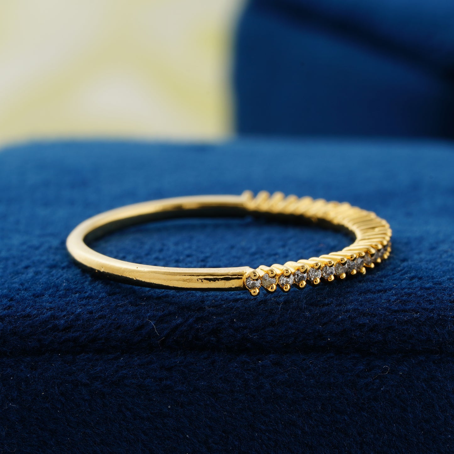 Micro Pave Lab Grown Diamond Wedding Band