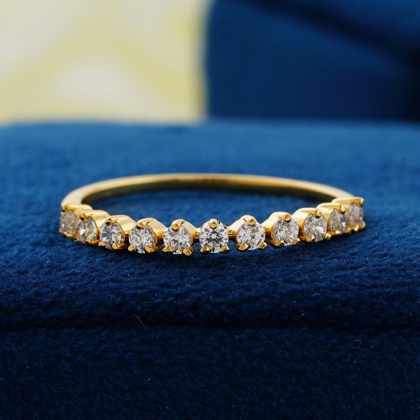 Eternal Glow Half Eternity Lab Grown Diamond Wedding Band