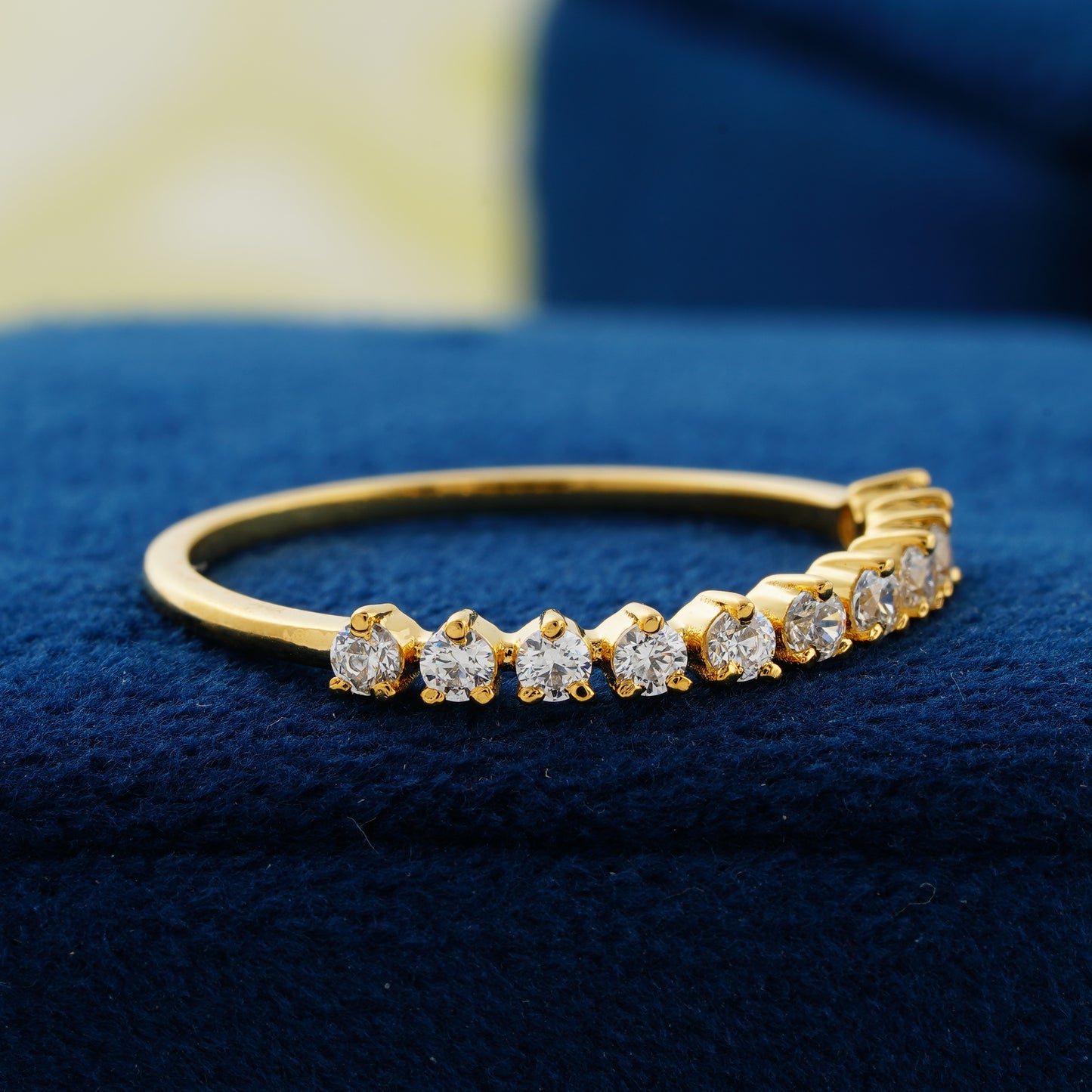 Eternal Glow Half Eternity Lab Grown Diamond Wedding Band