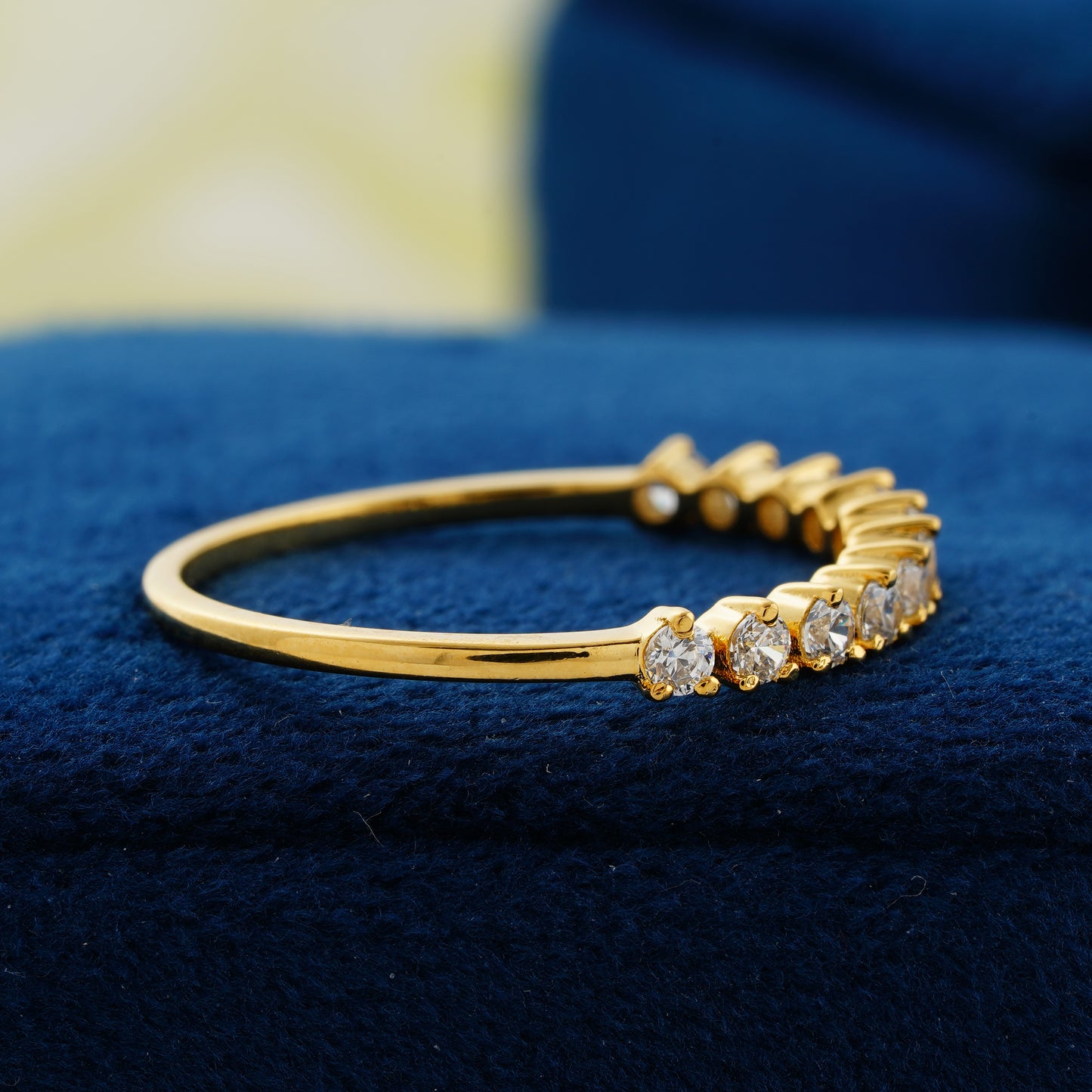 Eternal Glow Half Eternity Lab Grown Diamond Wedding Band