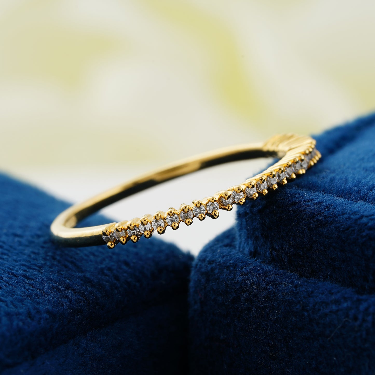 Micro Pave Lab Grown Diamond Wedding Band