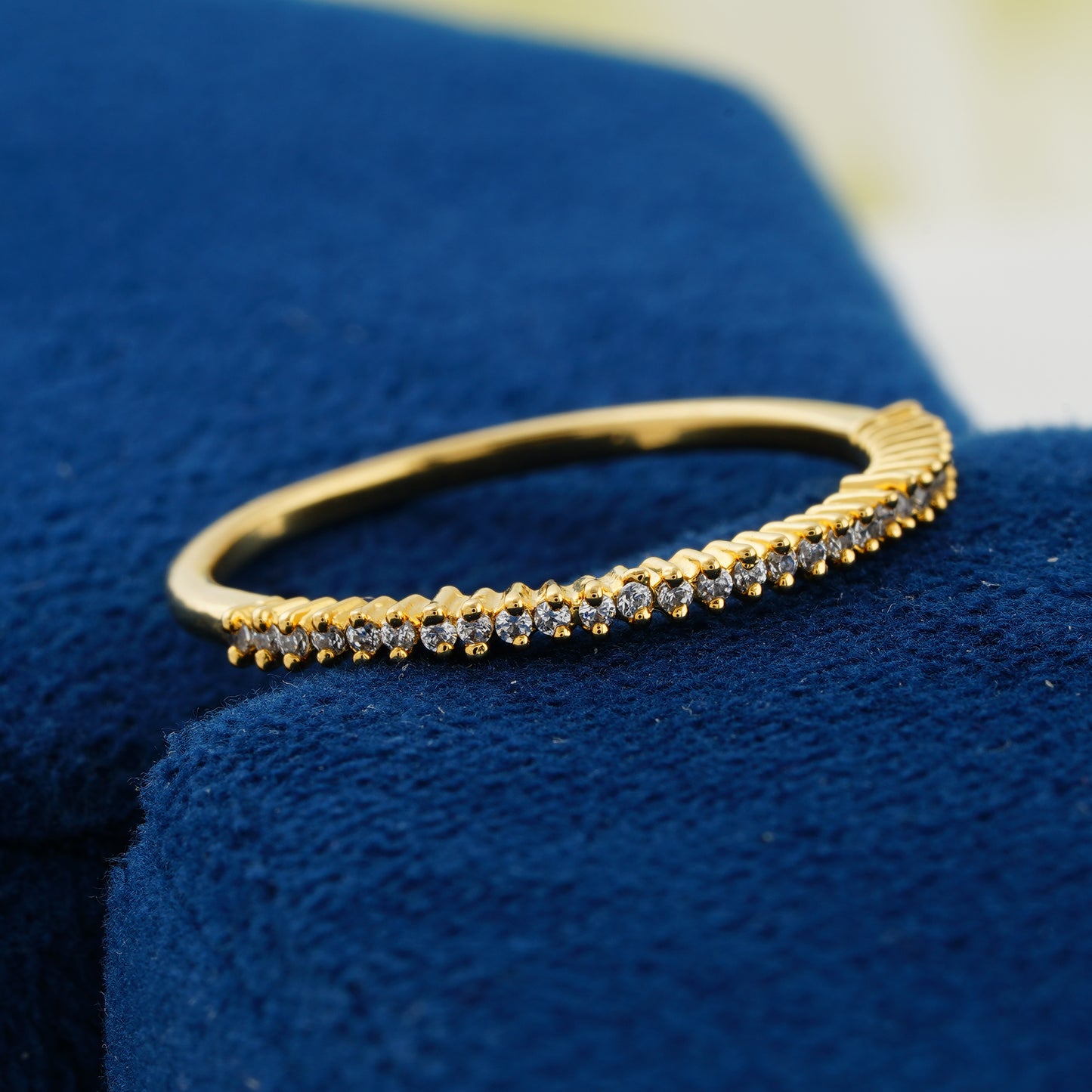 Micro Pave Lab Grown Diamond Wedding Band