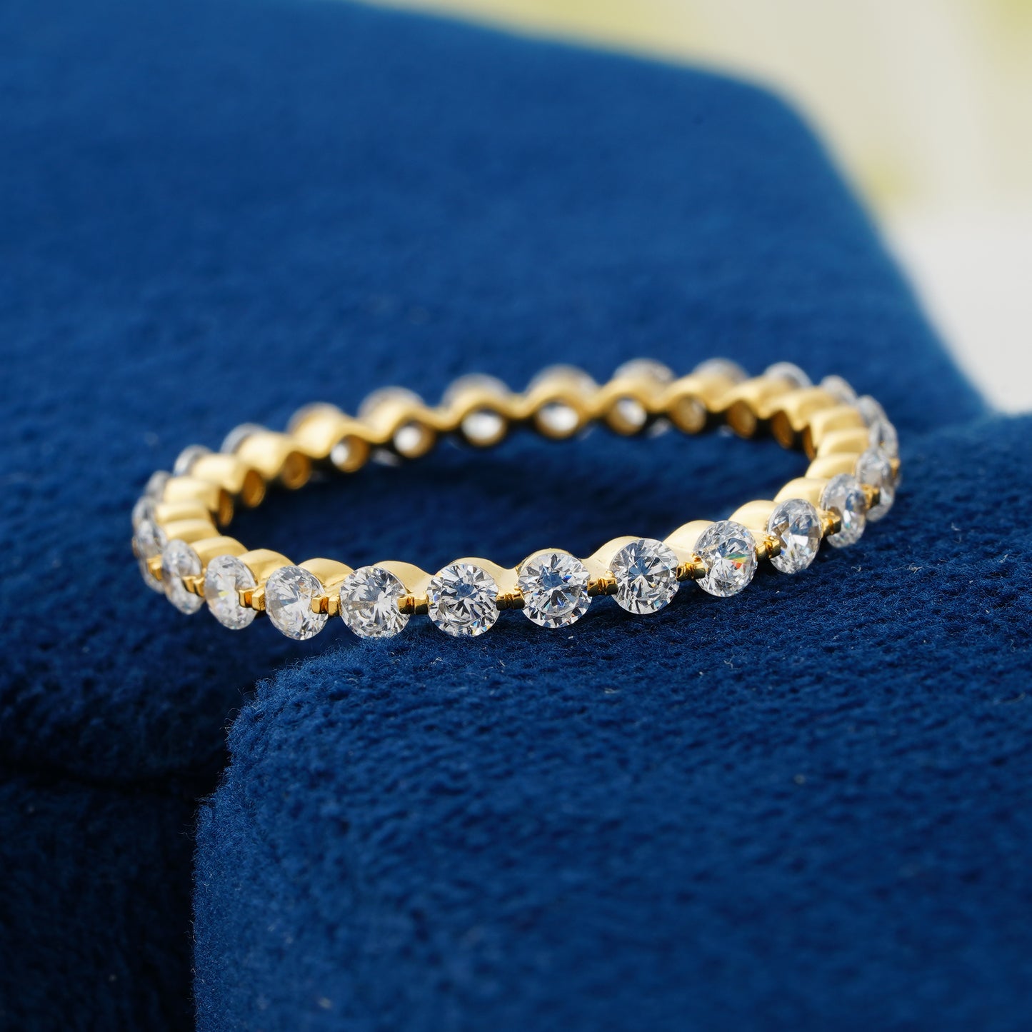 1.20 CT Full Eternity Lab Grown Diamond Wedding Band