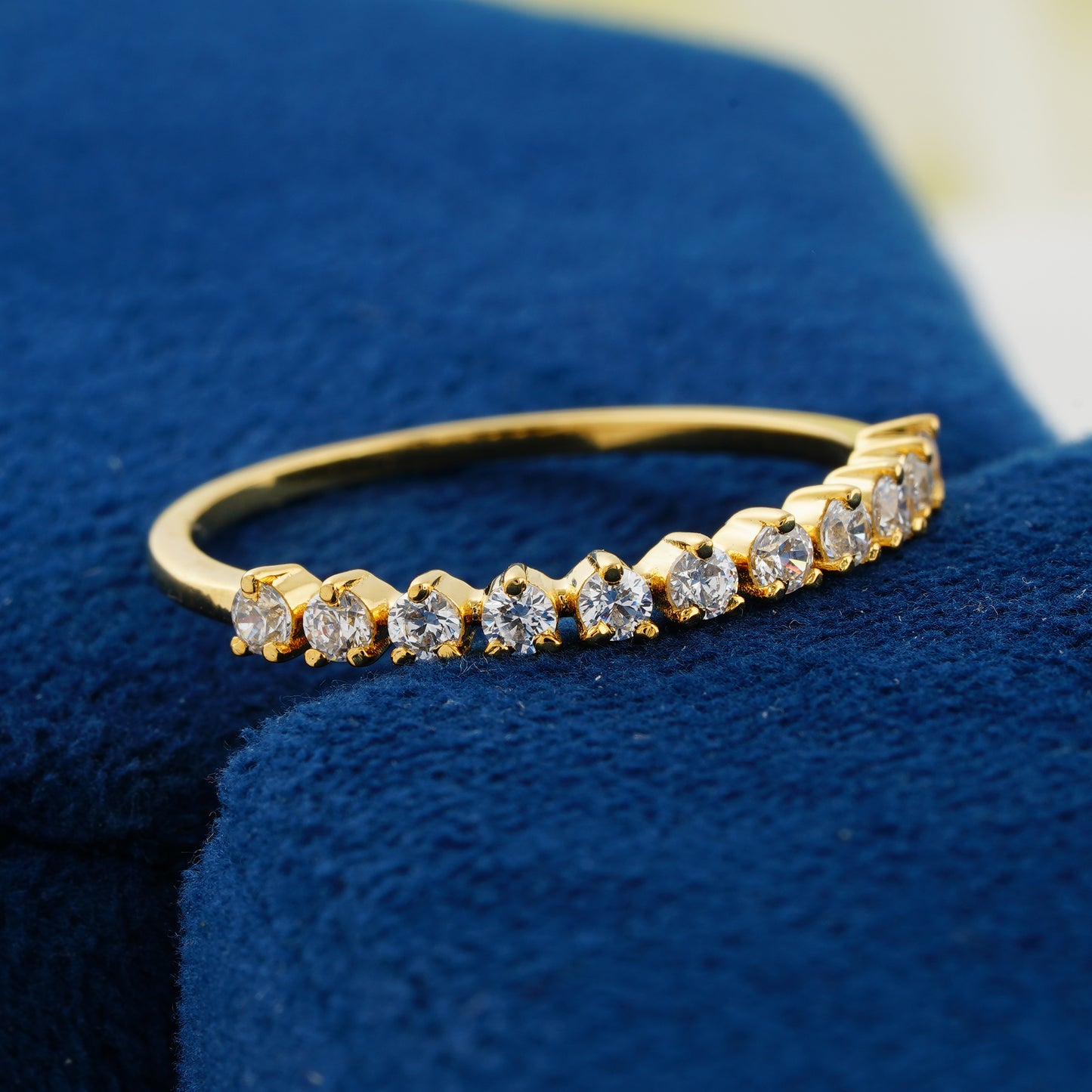 Eternal Glow Half Eternity Lab Grown Diamond Wedding Band