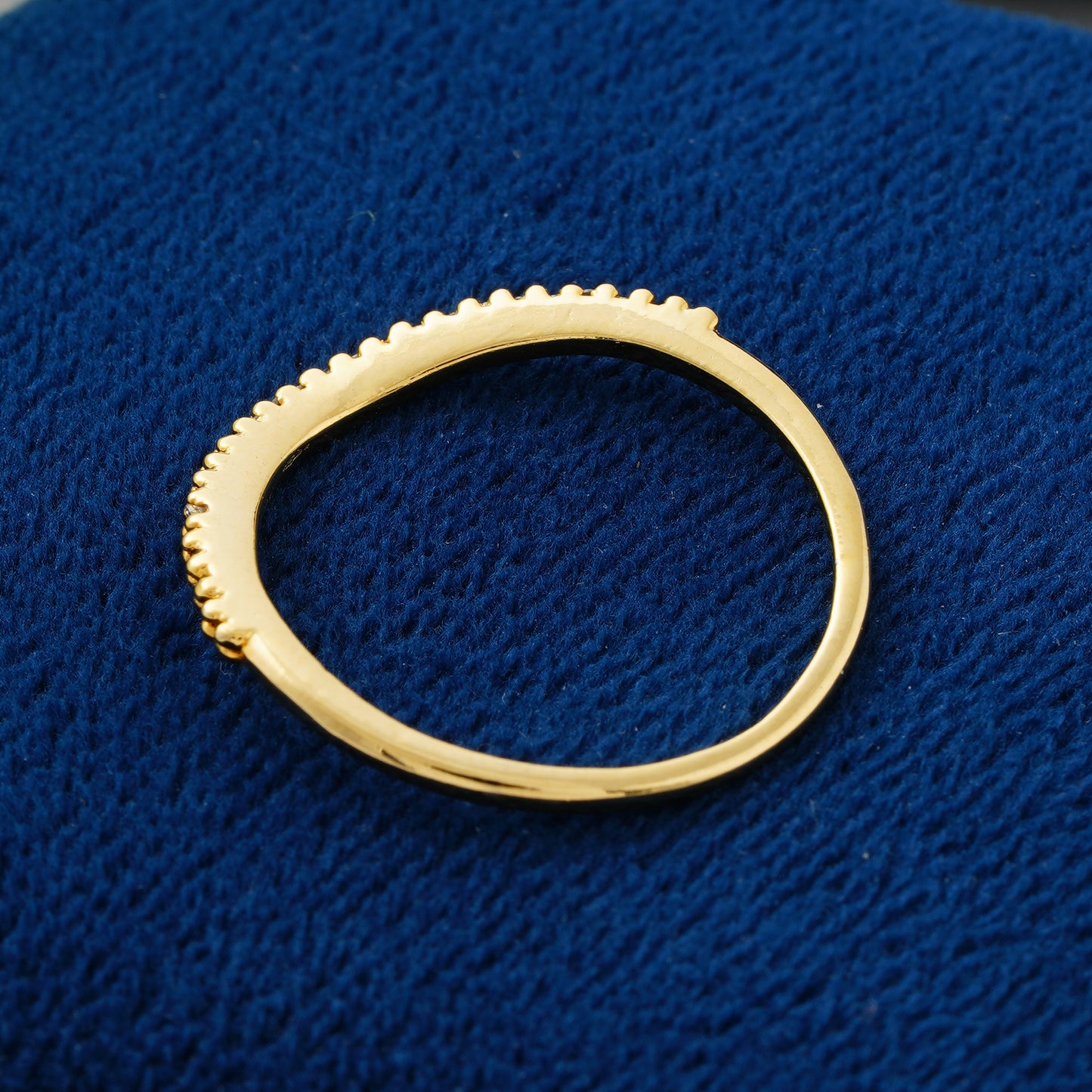 Elegant Chevron Lab Grown Diamond Wedding Band