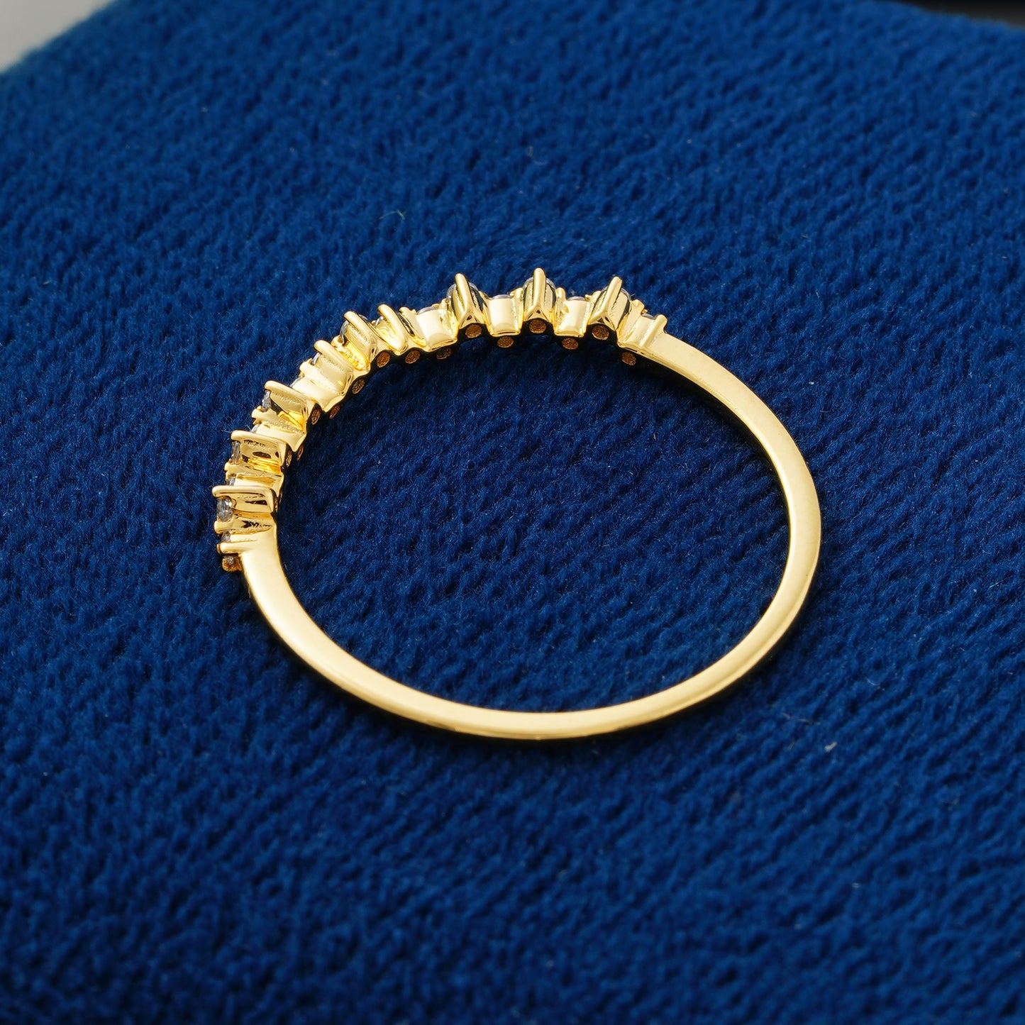 Celestial Crown Scalloped Lab Grown Diamond Wedding Band