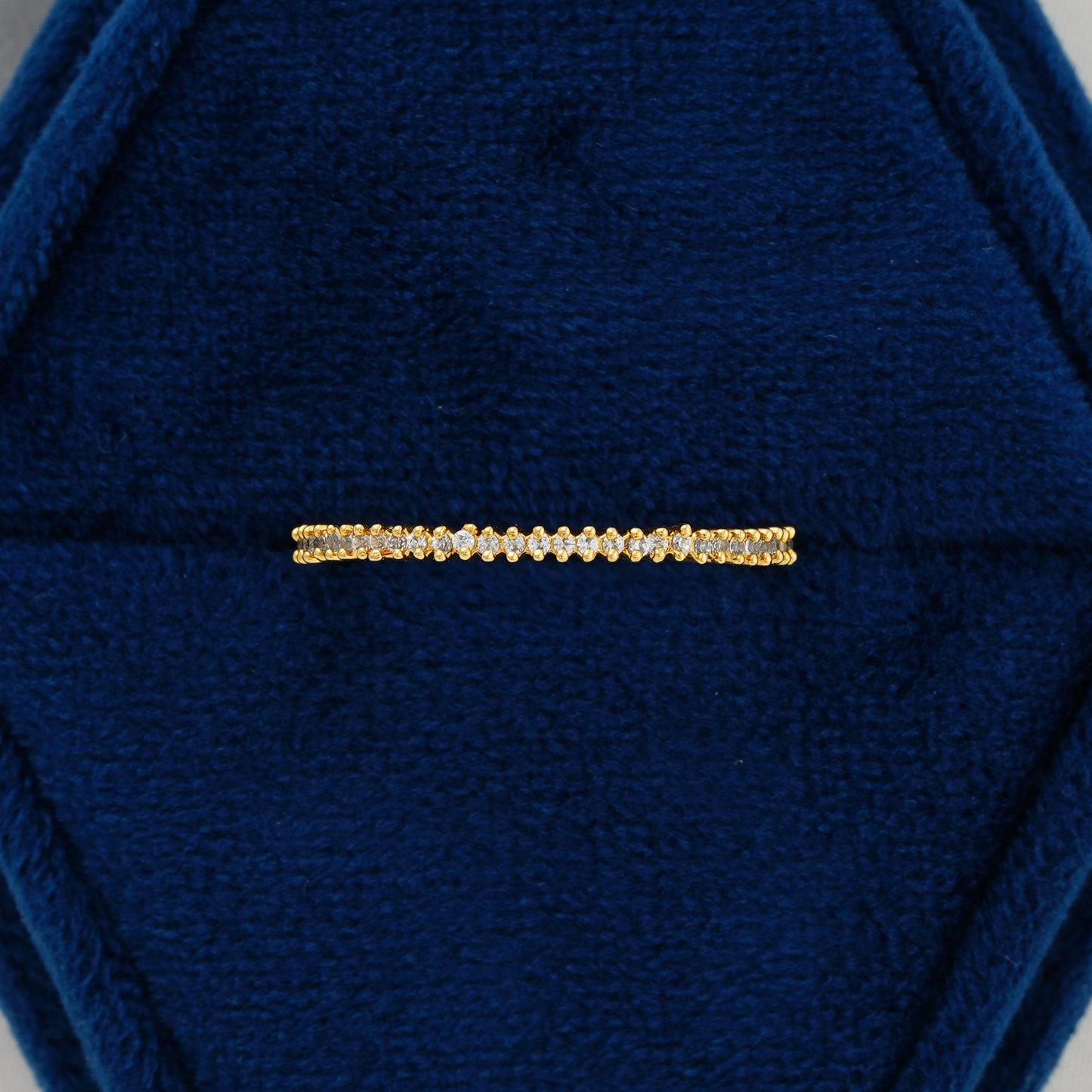 Micro Pave Lab Grown Diamond Wedding Band