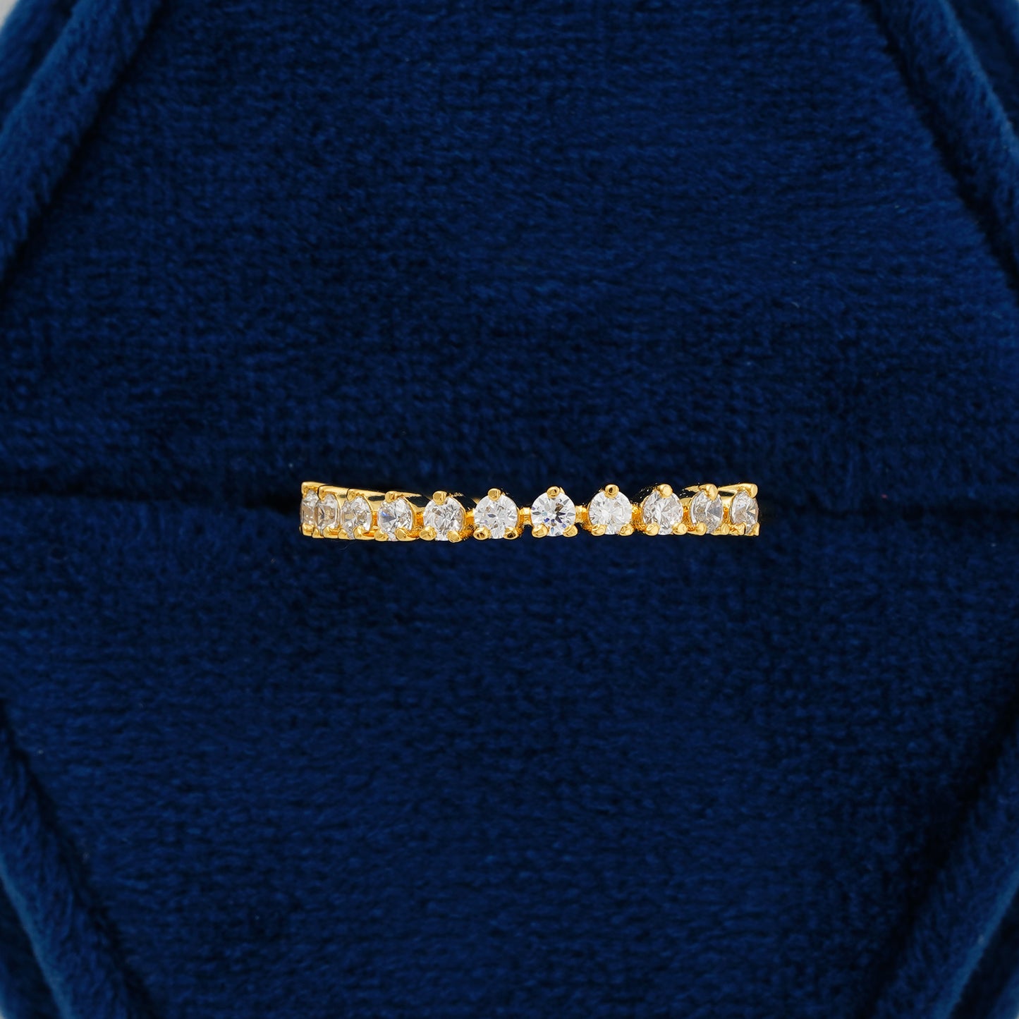 Eternal Glow Half Eternity Lab Grown Diamond Wedding Band