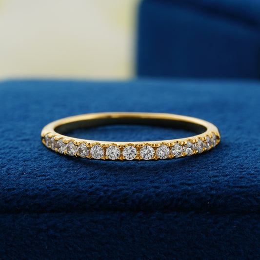 Eternal Shine Classic Pavé Lab Grown Diamond Wedding Band