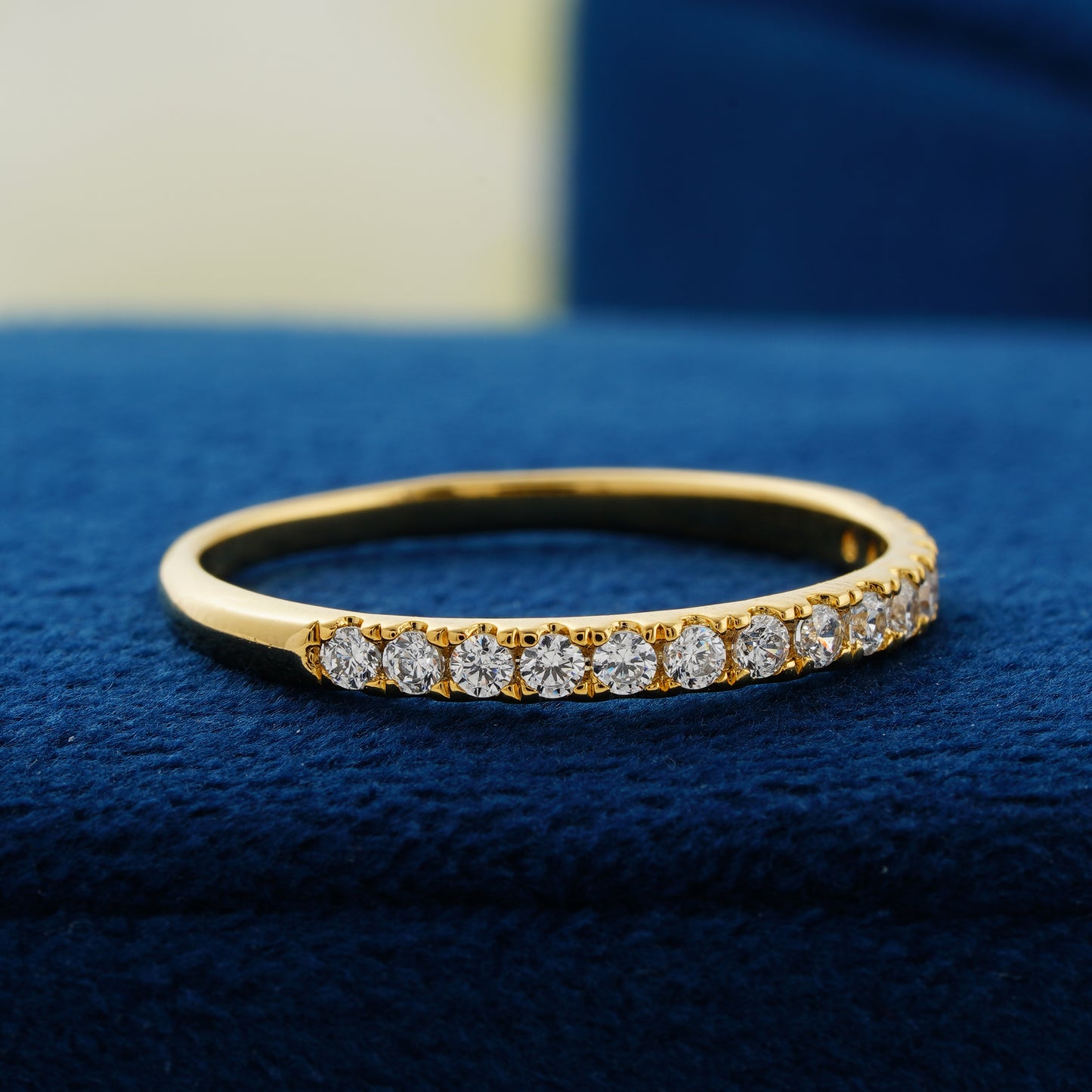 Eternal Shine Classic Pavé Lab Grown Diamond Wedding Band