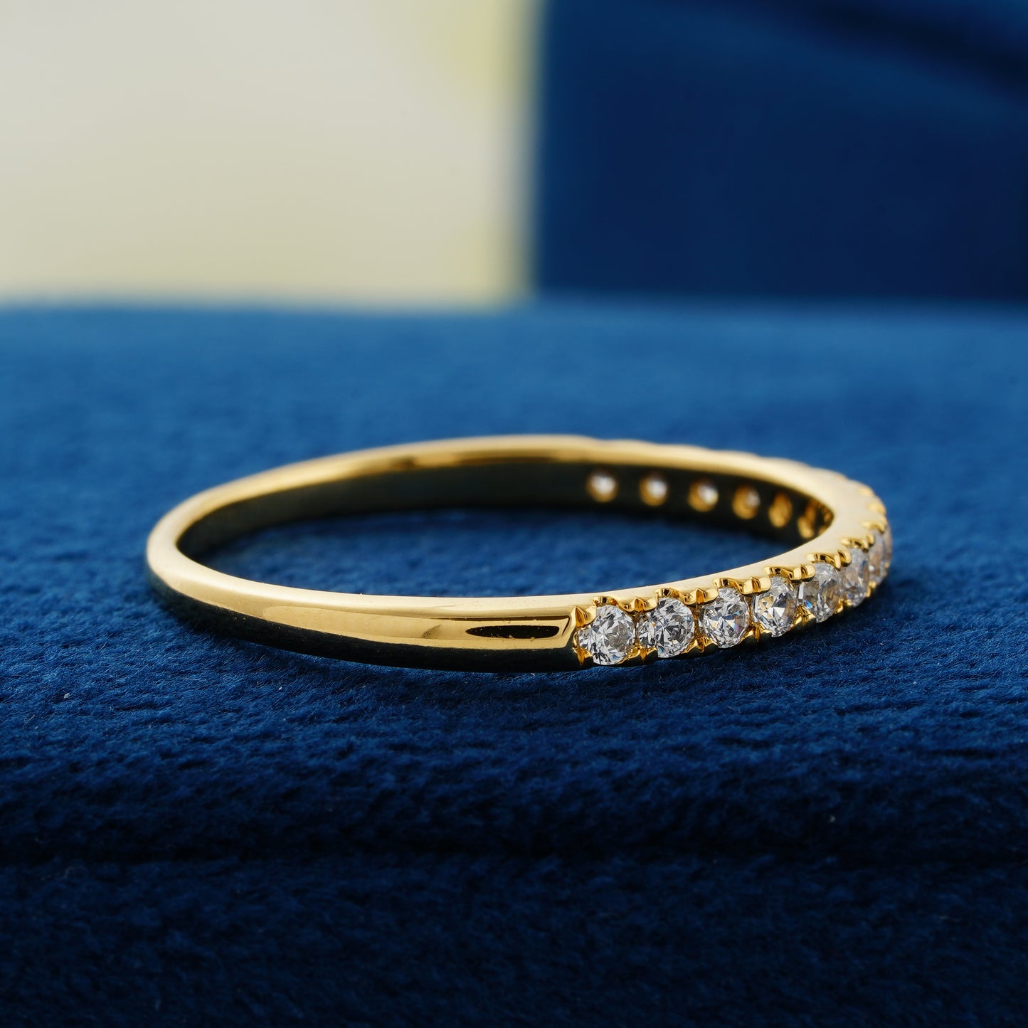 Eternal Shine Classic Pavé Lab Grown Diamond Wedding Band